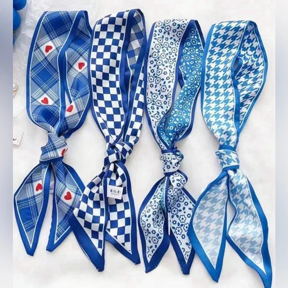 3/$25 NWOT Blue Twill Scarf - Picture 2 of 14